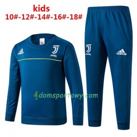 Dziecięcy Juventus Komplet Bluzy Treningowe 2017-18 Niebieski